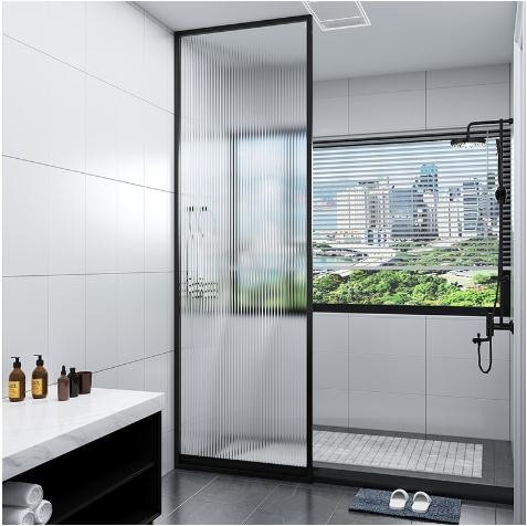 Patterned Shower Enclosure